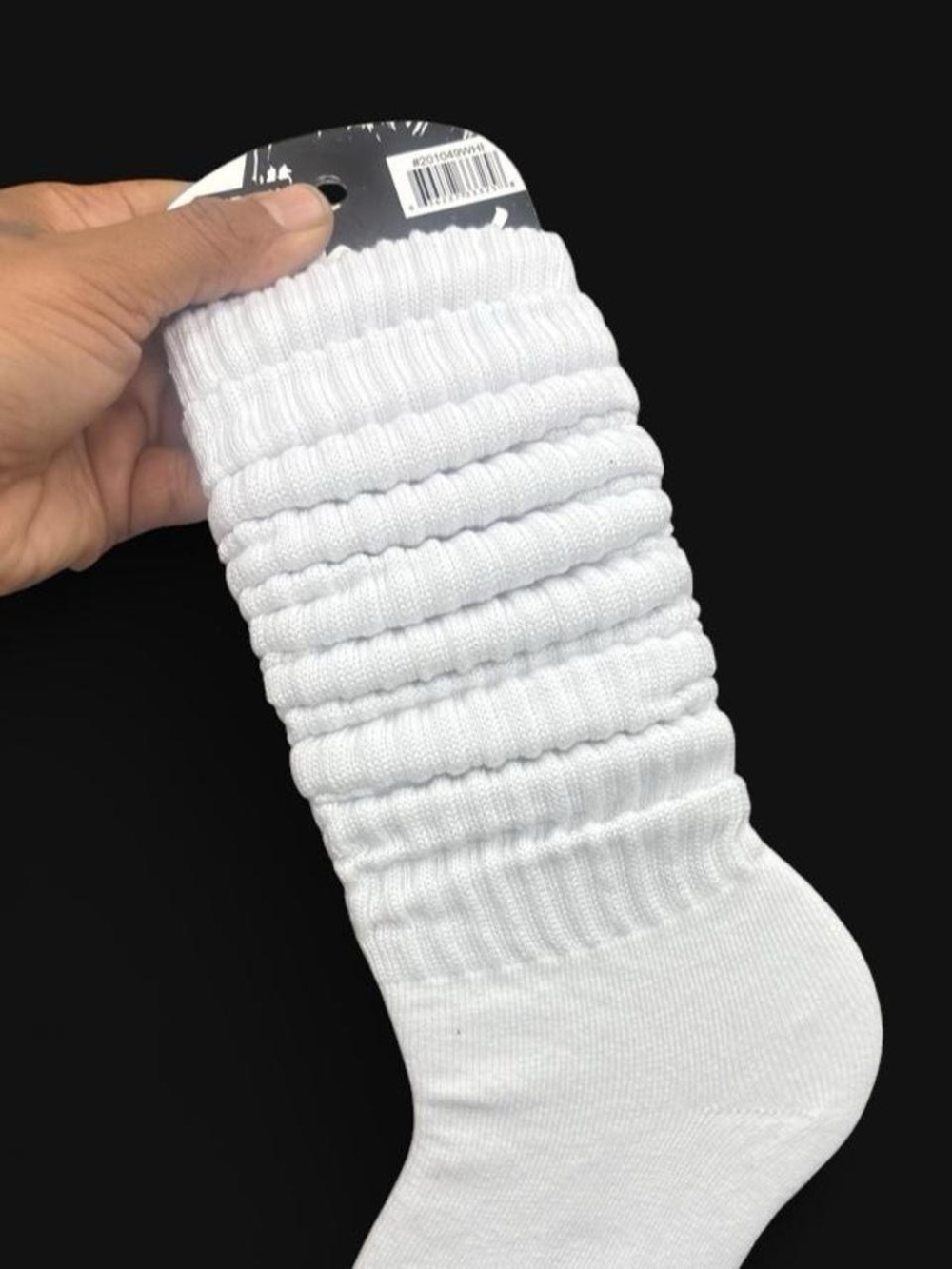 White Slouch Socks